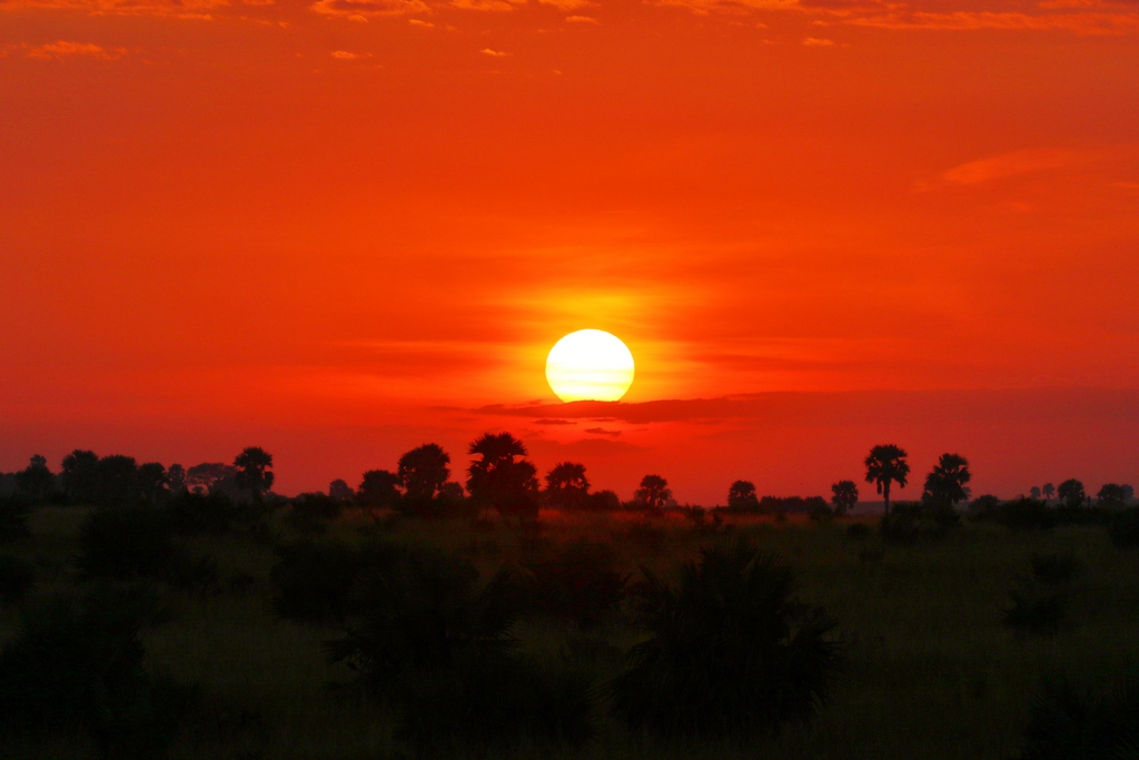Sonnenuntergang im Murchison Nationalpark